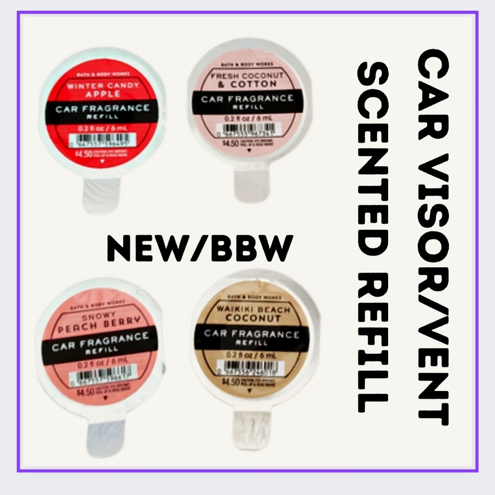 🔥SCENT REFILLS FOR BBW VENT & VISOR CLIPS **YOU PICK 1**